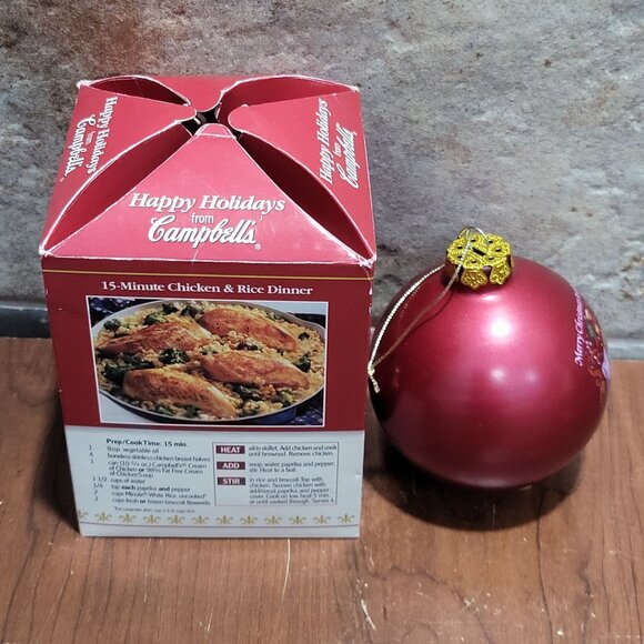 Campbells Soup Kids Red Ball Ornament Collectors Edition 2001 - Picture 4 of 8